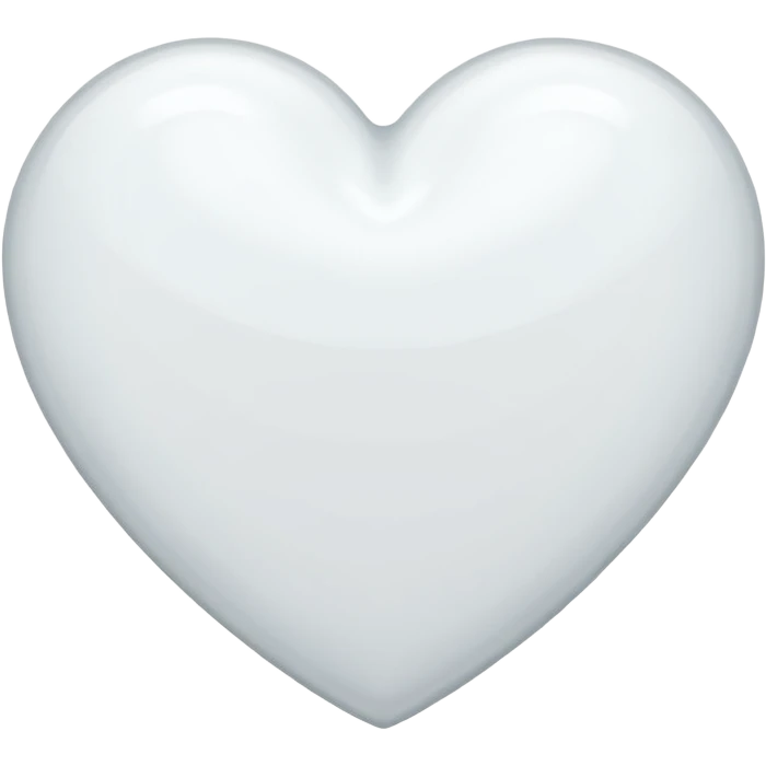 White heart emoji