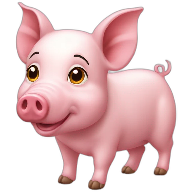 Schwein das wie ein hund aussieht emoji