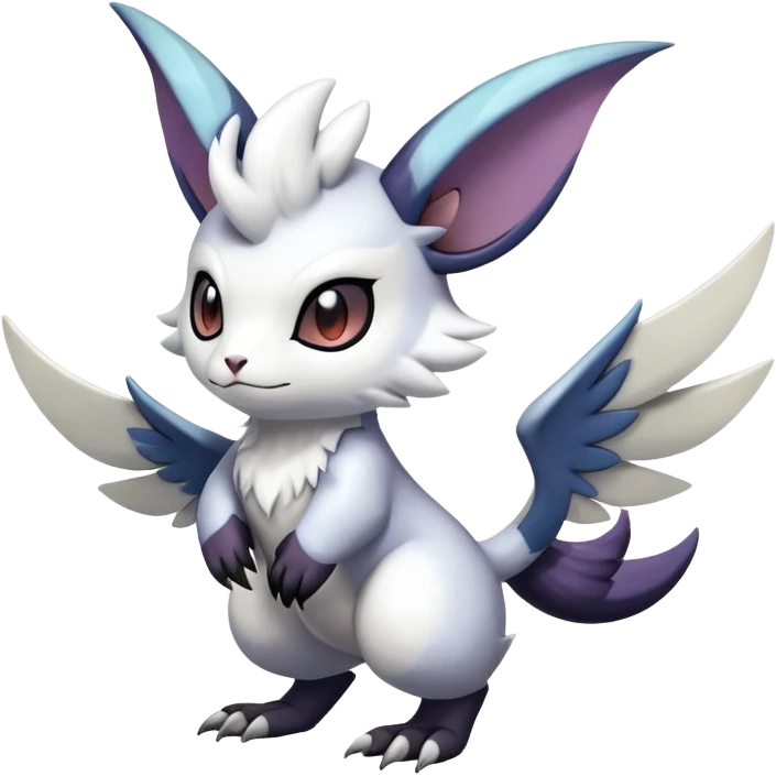 Shiny Furret-Absol-Noivern-Hybrid (Full body) emoji