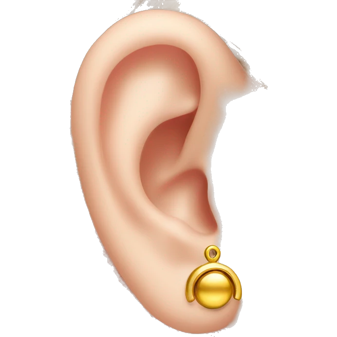 ear piercing gold emoji