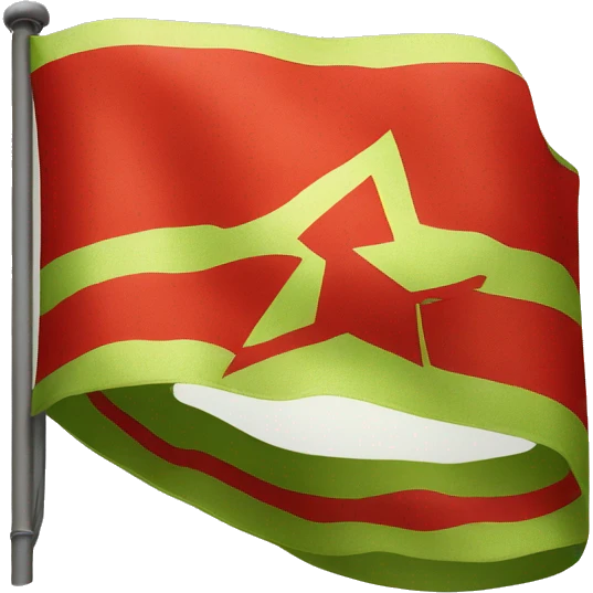 Flag of Soviet Union in apple style emoji