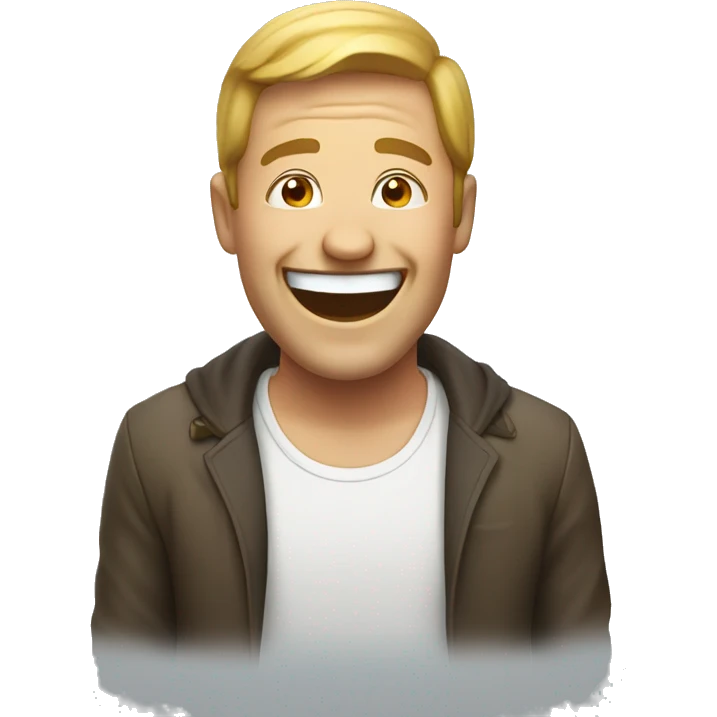man laughing emoji