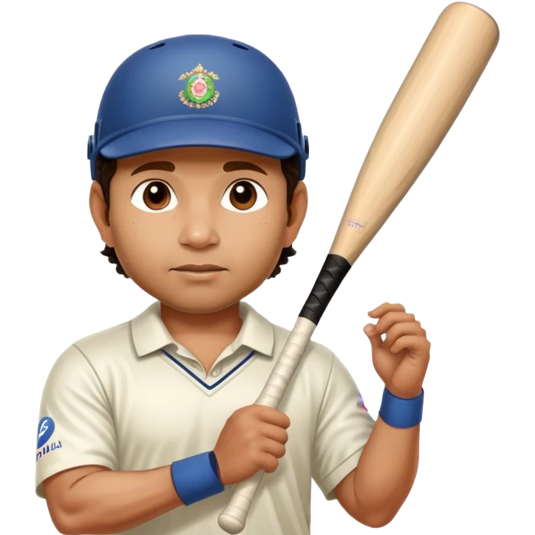 Sachin Tendulkar with a bat emoji
