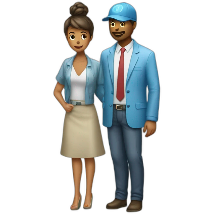Un homme et une femme qui prennent une douche ensemble emoji