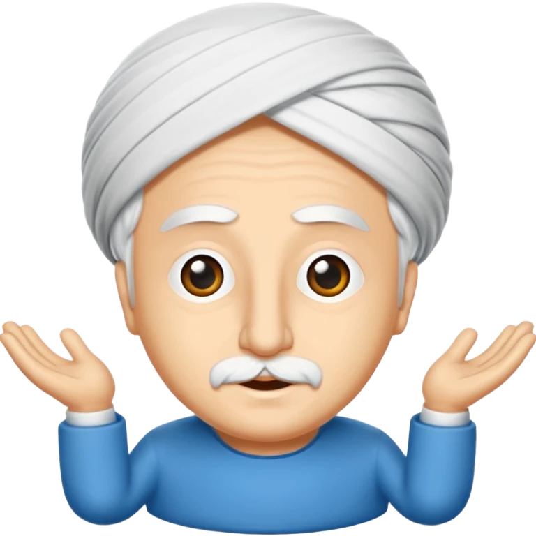 Mavi şapkalı gülen deli yüz emoji