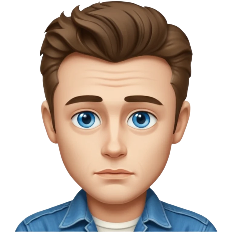 James Dean with blue eyes emoji