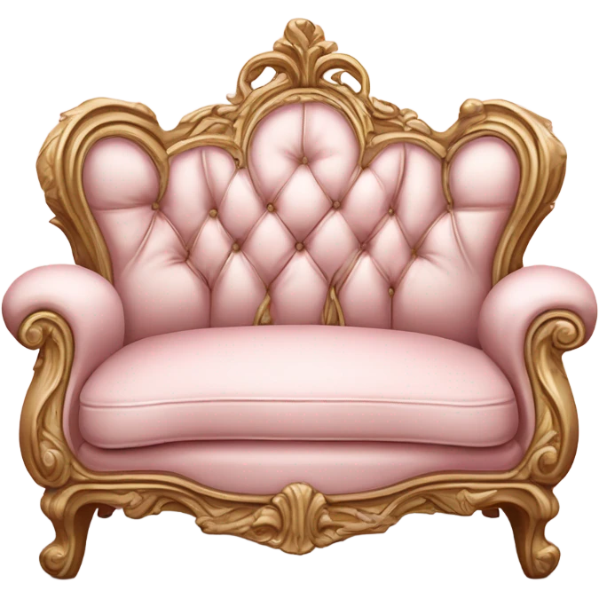 Vintage pale pink rococo boudoir emoji