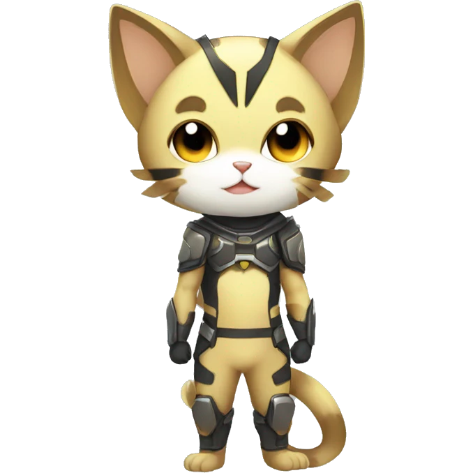 Catboy-Chibi-Sona-Shiny-Fakémon with a mask full body emoji