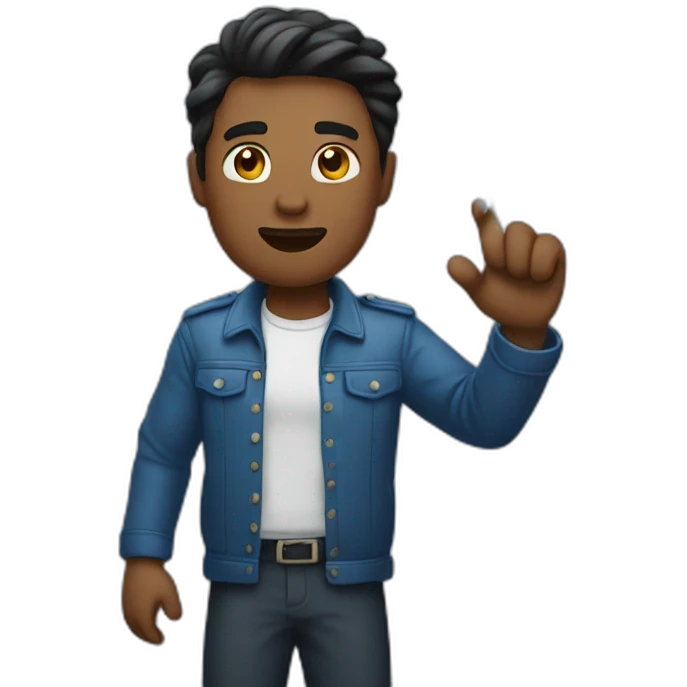 man with thunder in his hand  emoji