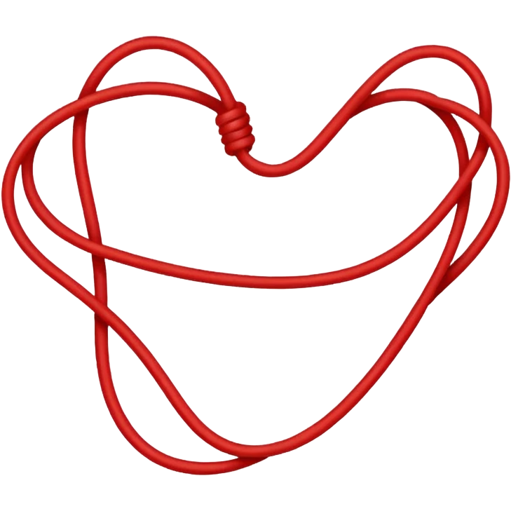 Red string of fate emoji