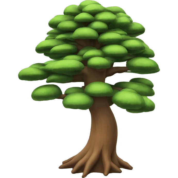 3d Pine tree emoji