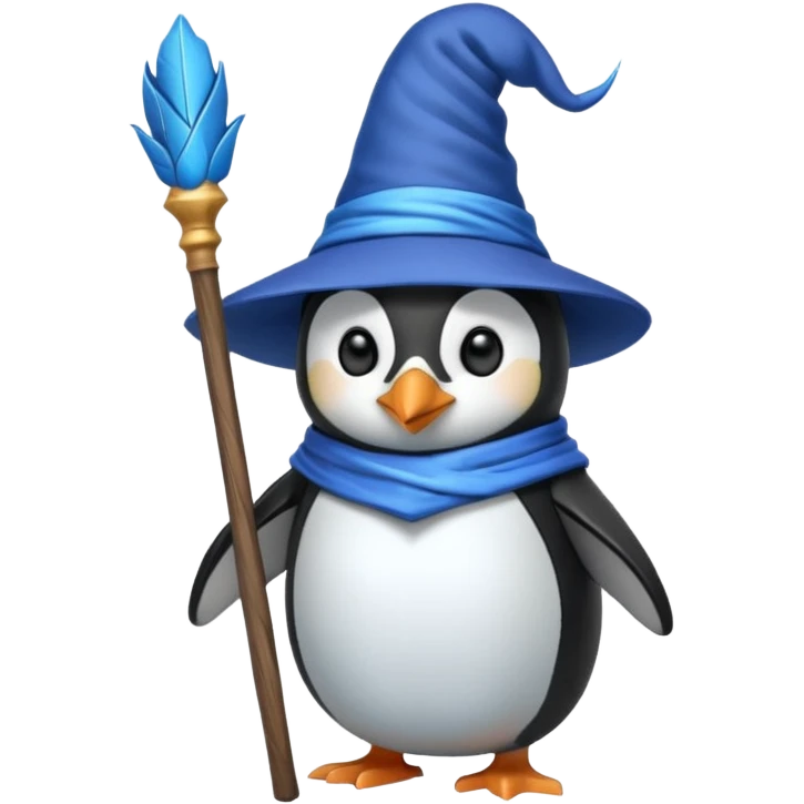 Penguin Wizard emoji