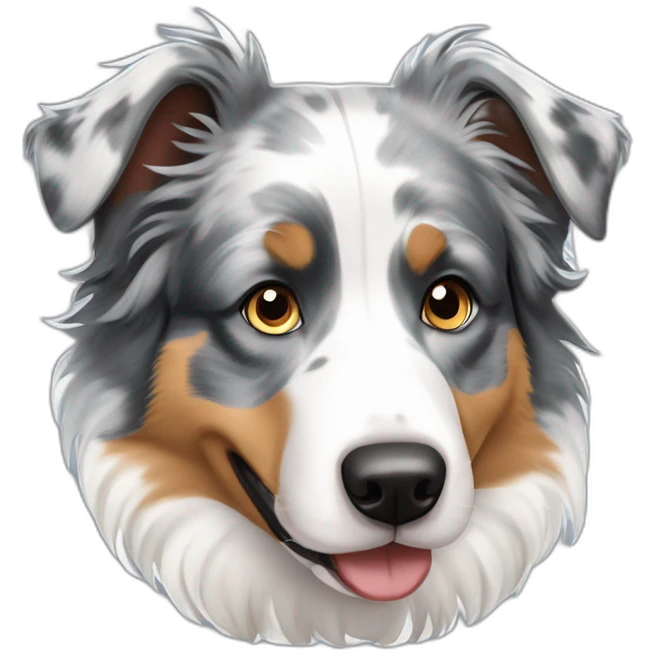 blue Merle Australian Shepherd emoji