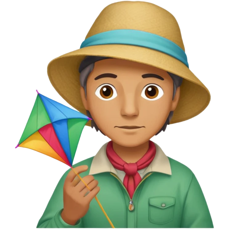 Kite Maker, making a kite emoji