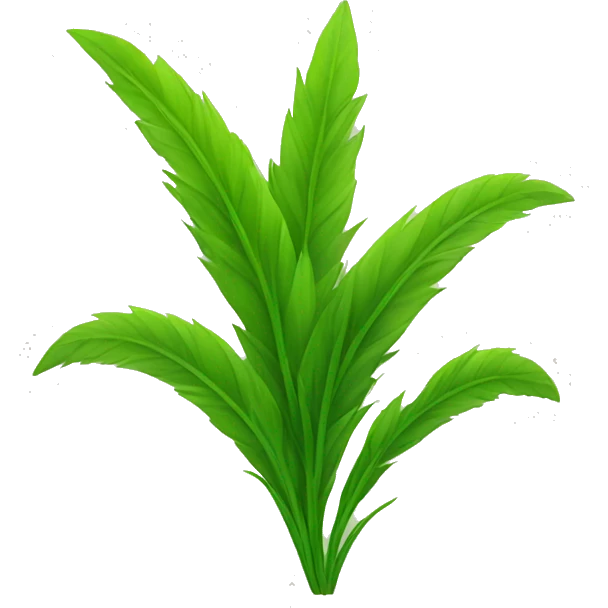 grass leaves emoji