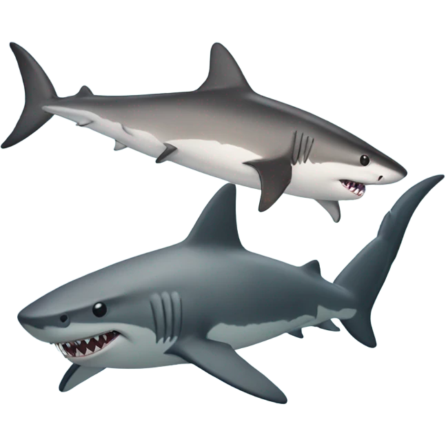 Shark attacking seal emoji