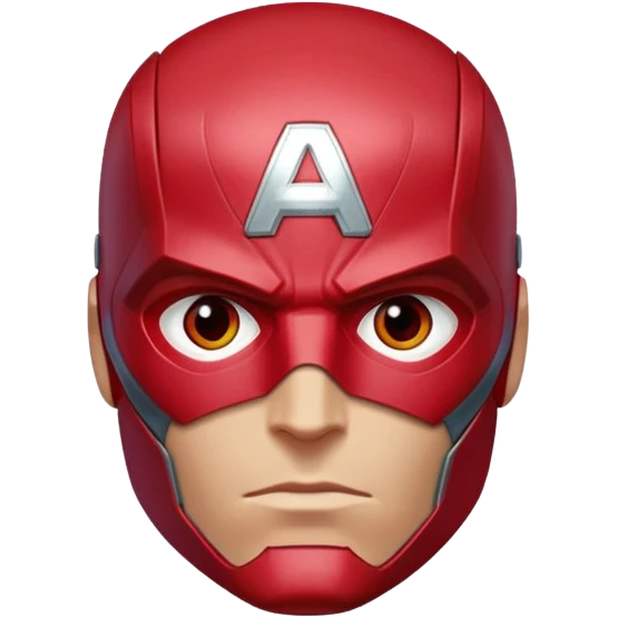 vision marvel red face  half body from captain america: civil war emoji