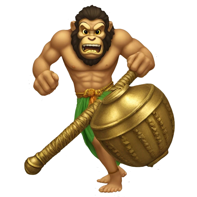 Hanuman Mace emoji