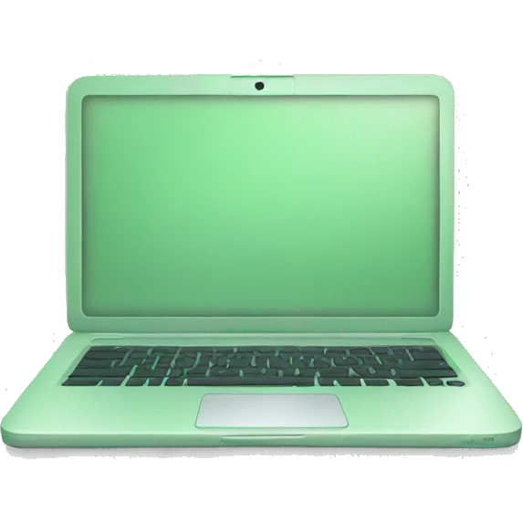 Light green laptop emoji