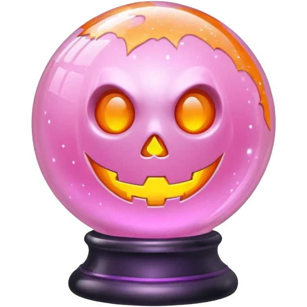 pastel pink orange halloween   globe emoji