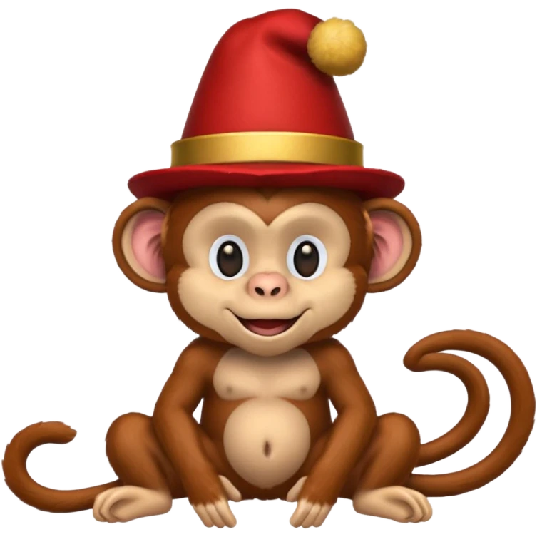 red circus monkey emoji