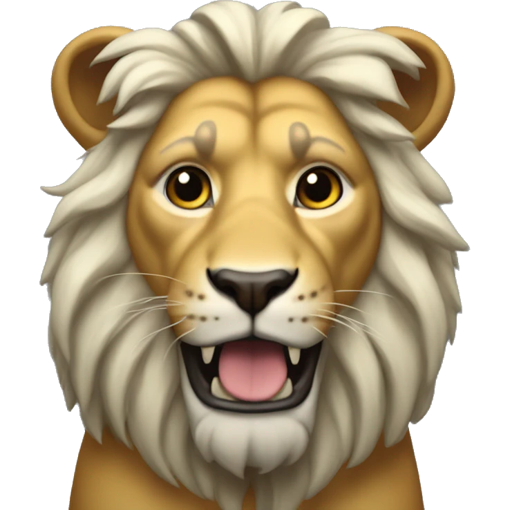 león con audífonos emoji