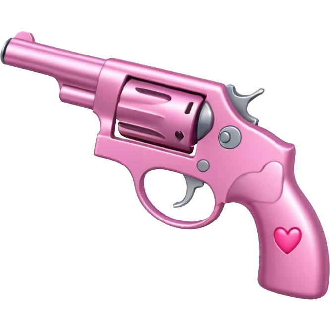 Pink heart gun emoji