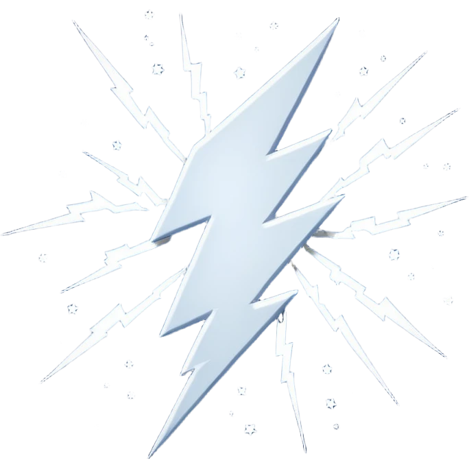lightning bolt in the nights sky  emoji