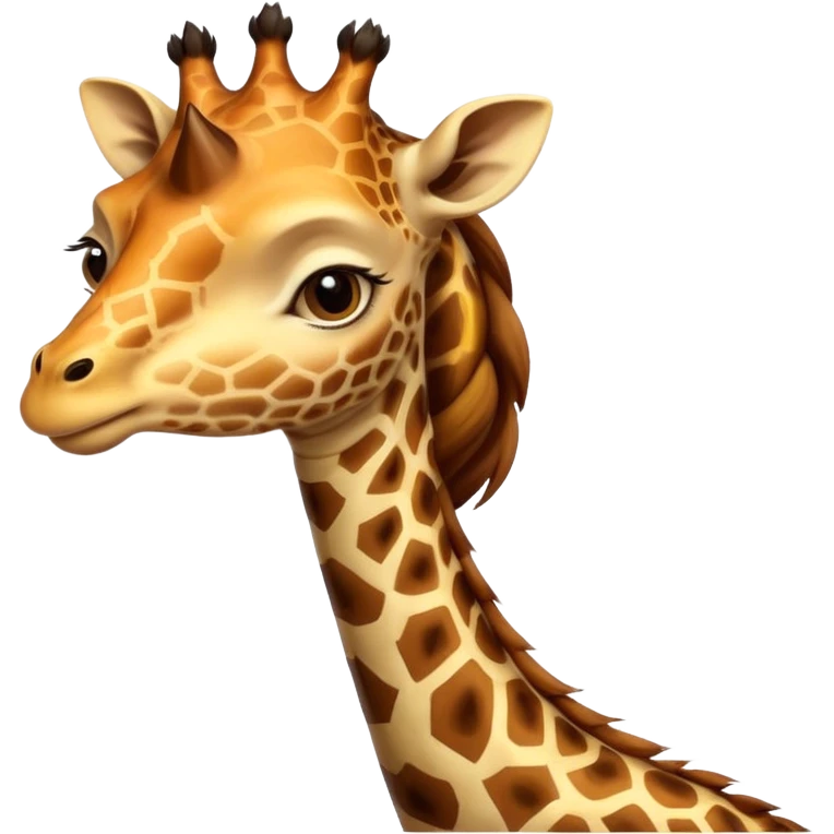 Woman with a very long snake giraffe neck  emoji
