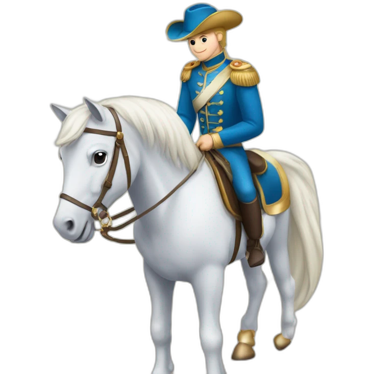 Un prince qui chevauche une licorne qui chevauche une tarigrades emoji