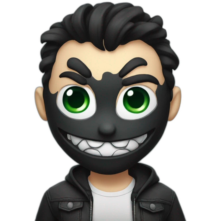 Venom looking cute emoji