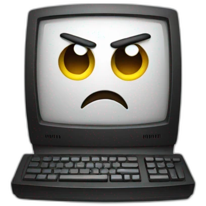 computer angry emoji