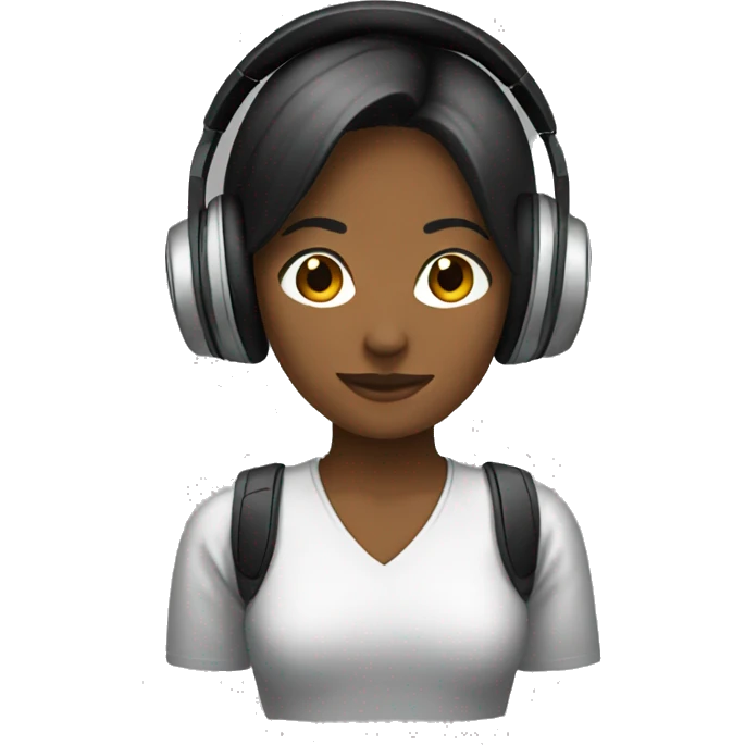 support girl headphones emoji
