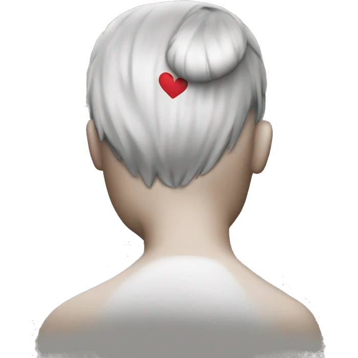the back of a shoulder with a kiss mark on it emoji
