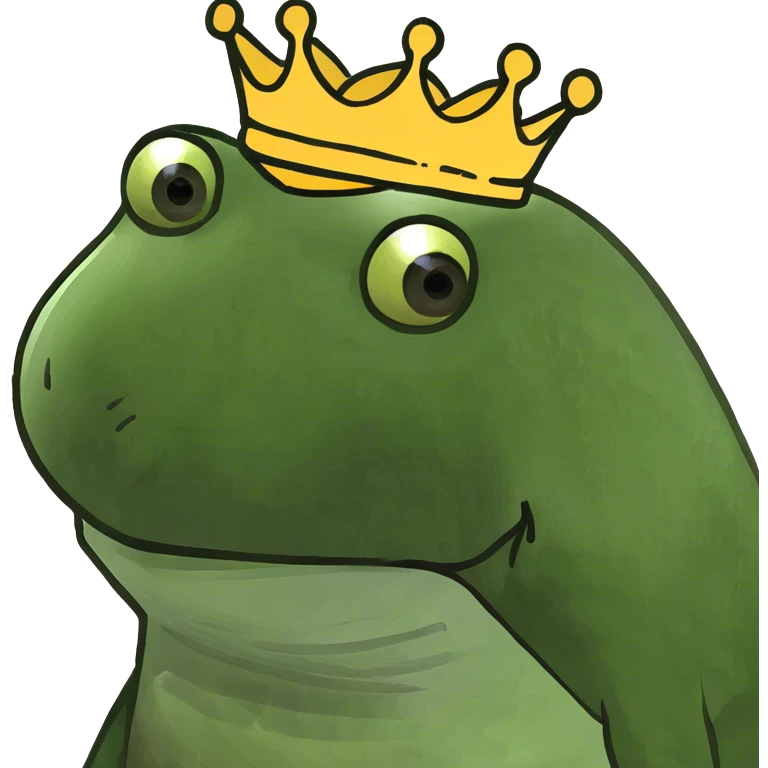 Wearing a crown emoji