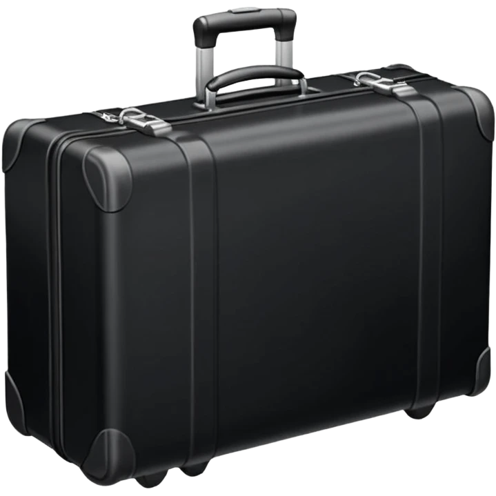 черный чемодан для путешествий emoji