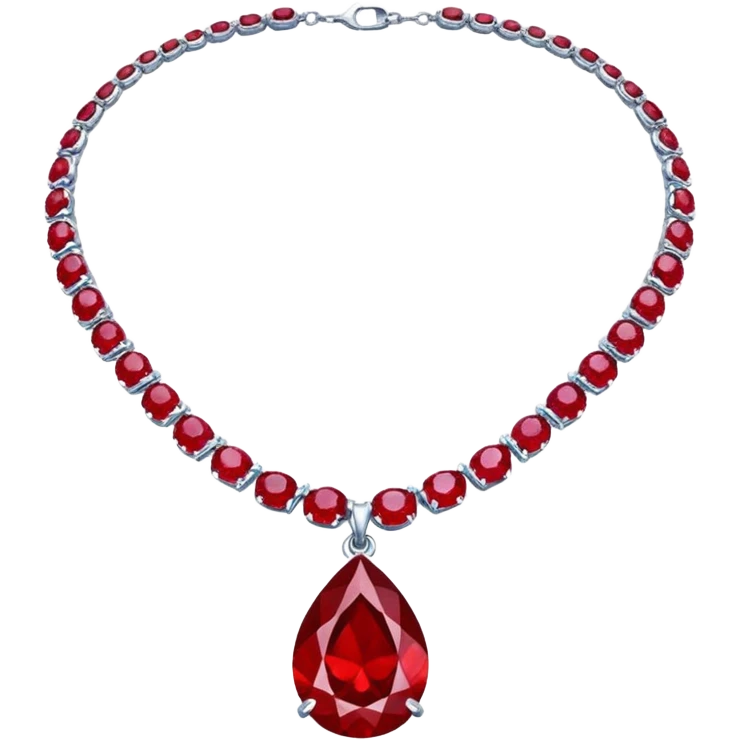 ruby necklace emoji