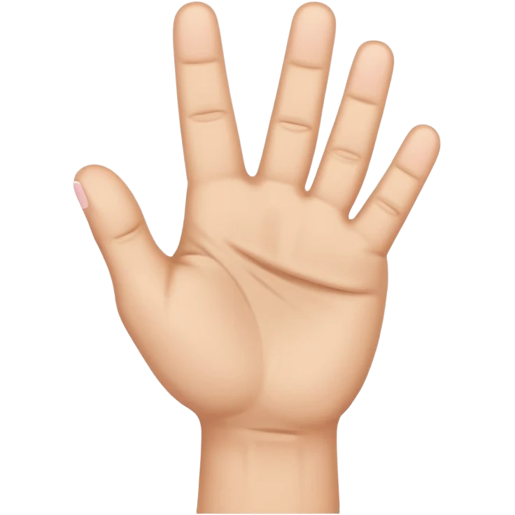 UN MANO, A PUGNO, CON CINQUE DITA, E IL MIGNOLO, L' ULTIMO DITO, ALL' IN SÙ  emoji
