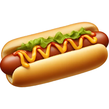 HotDog with a clown face emoji