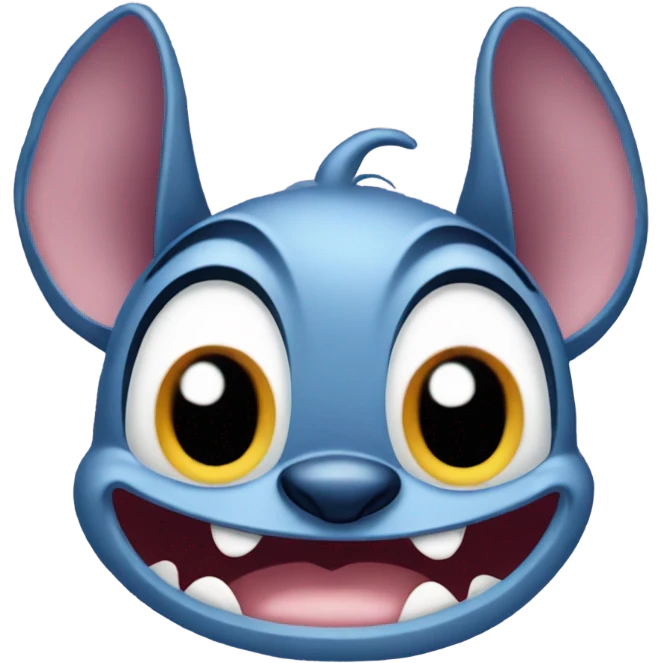 Stitch head from lilo and stitch emoji