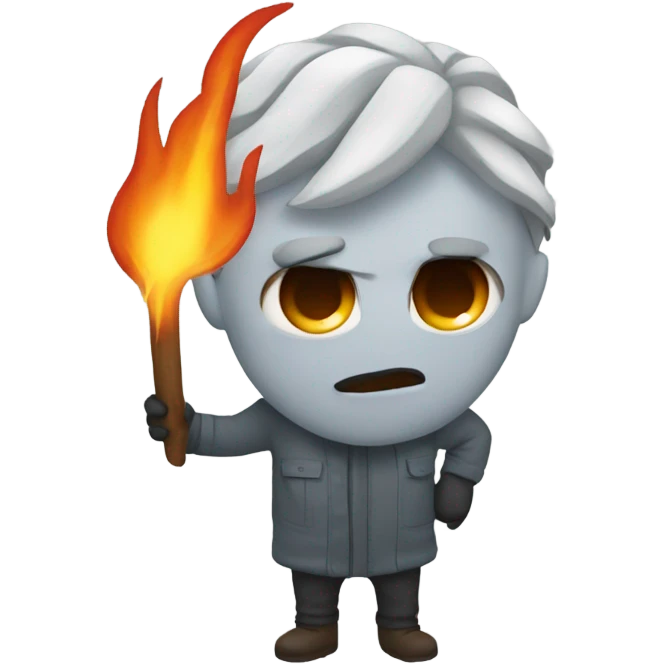 Cold on fire  emoji