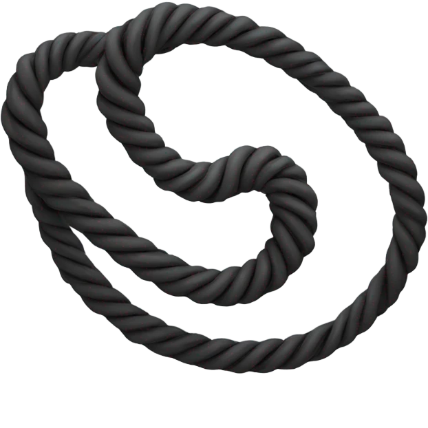 spinning rope, black, spiral emoji