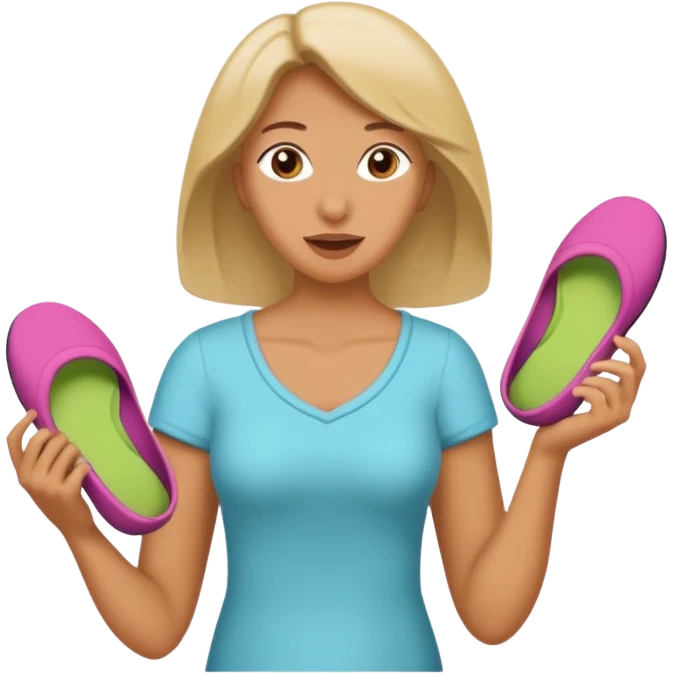 Terlik fırlatan anne emoji