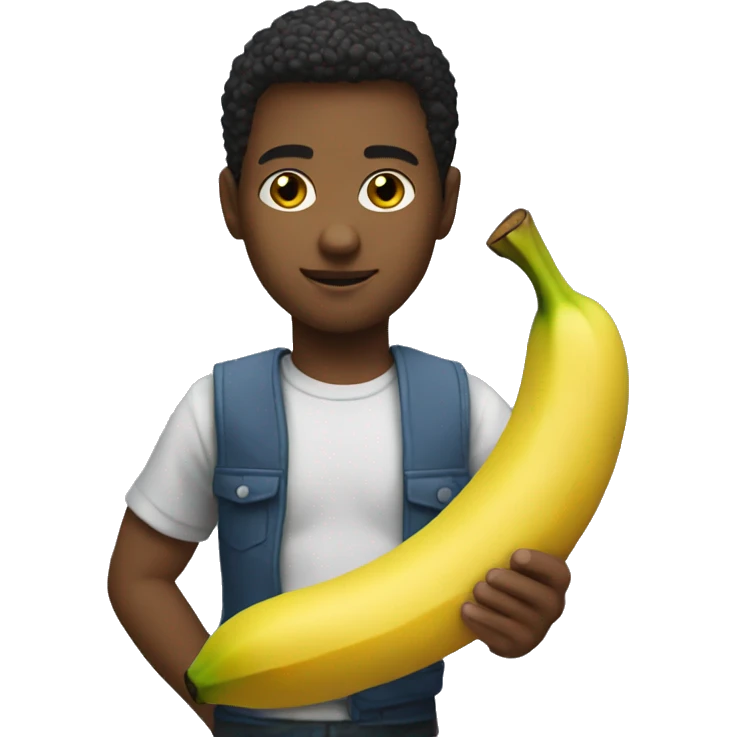 My youth with a banana  emoji