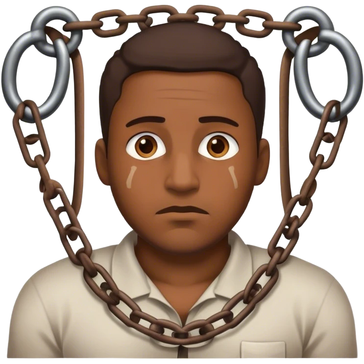 shackled man emoji