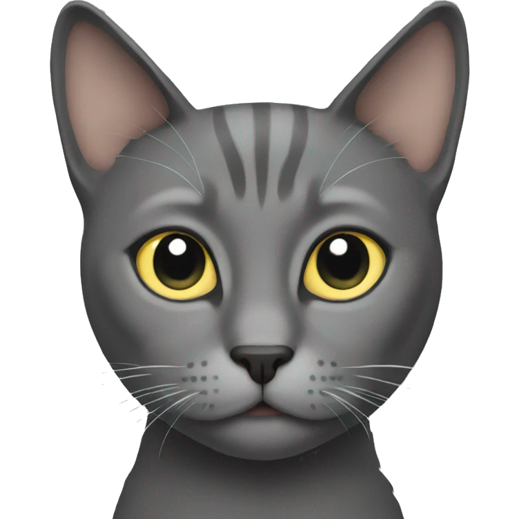 Grey cat emoji