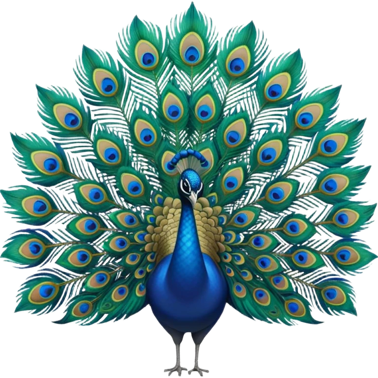 Peacock feather emoji