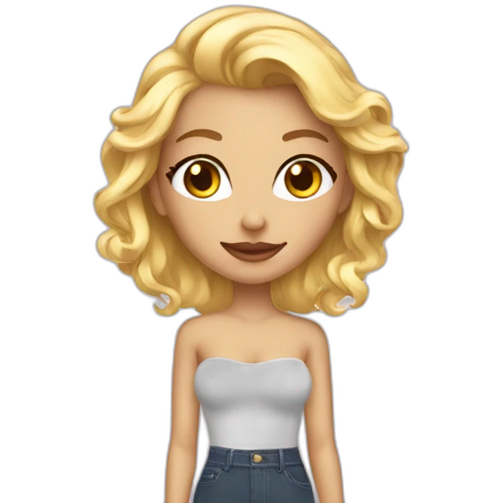 Sexy blonde emoji