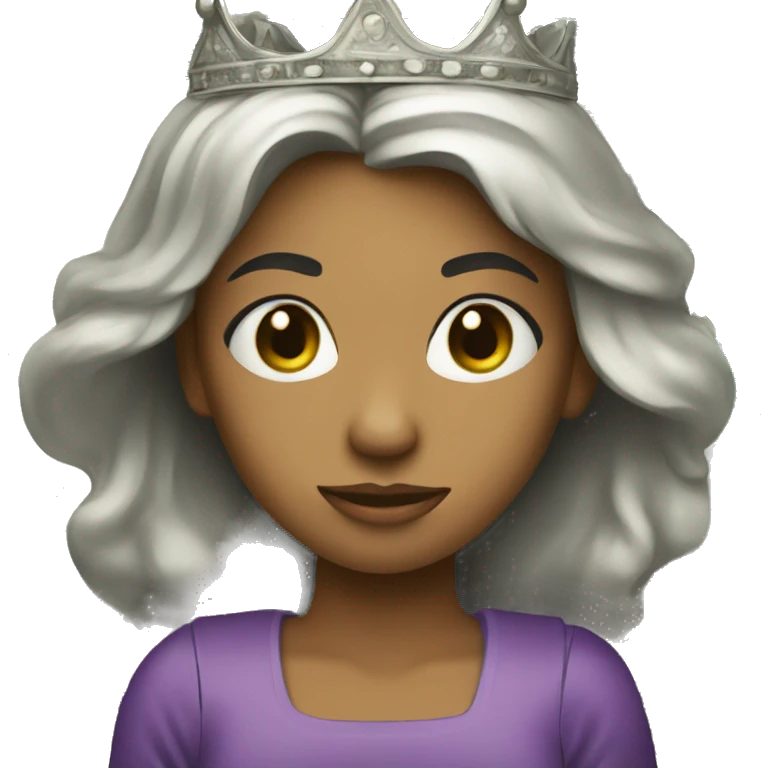 Girl with crown holding dollar bills  emoji