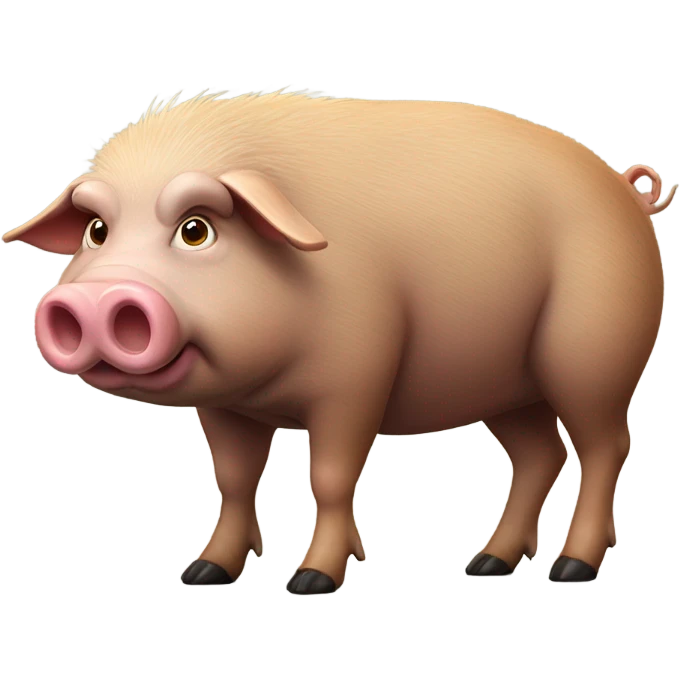 Fat hog emoji